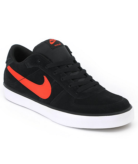 Nike SB Mavrk Low Black \u0026 Infrared Skate Shoes | Zumiez
