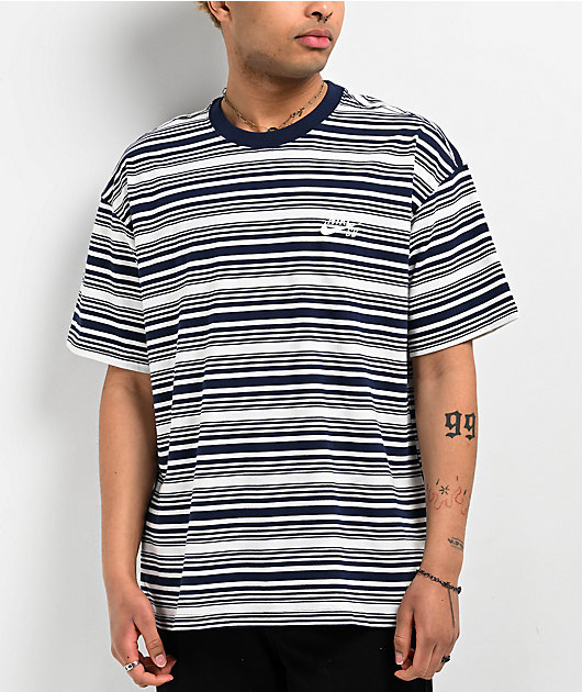 Nike black and white striped shirt deals