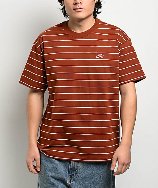 Nike SB Max90 Striped Brown T-Shirt | Zumiez