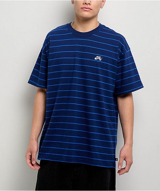 Nike SB Max90 Striped Navy T-Shirt | Zumiez
