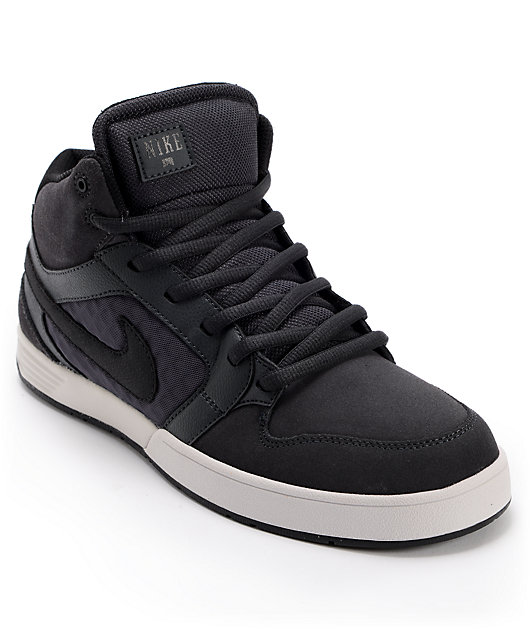 Nike SB Mogan Mid 3 Lunarlon Anthracite, Black, \u0026 Grey Shoes | Zumiez