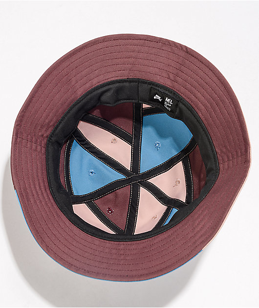 Nike SB Mosaic Pack Dark Wine Bucket Hat