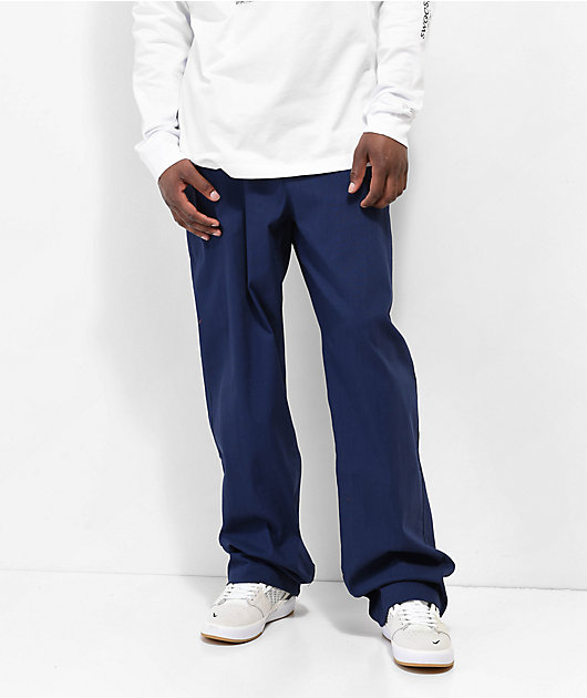 Nike SB Navy Blue Loose Fit Chino Skate Pants | Zumiez
