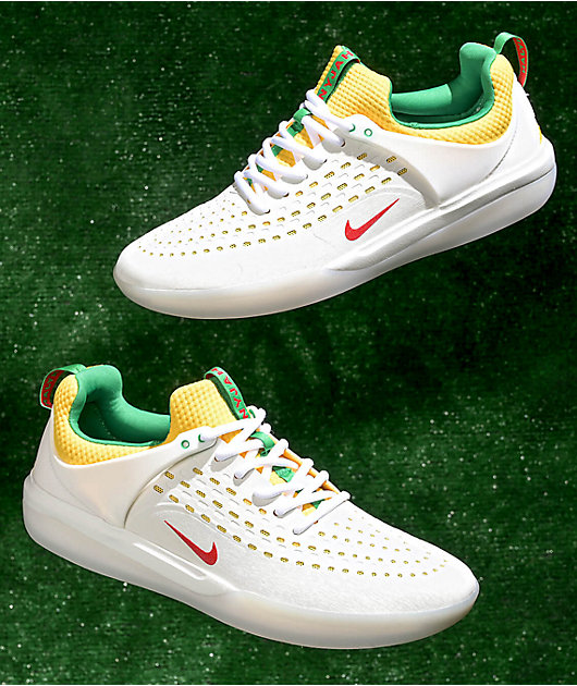 Nike SB Nyjah 3 Calzado blanco, rojo y verde