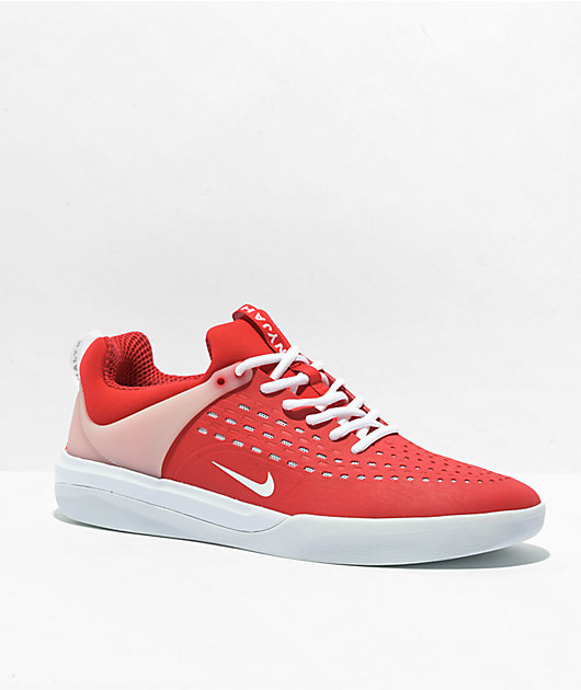 Nike SB Nyjah 3 University Red White Skate Shoes Zumiez