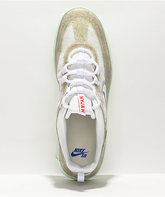 Nike sb nyjah discount free white blue