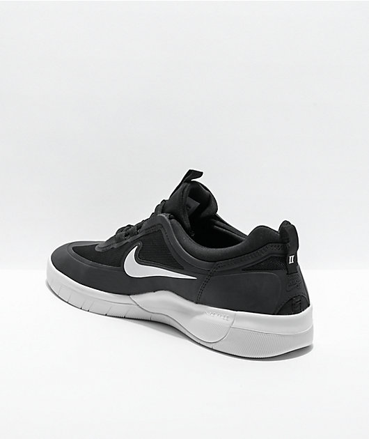 nyjah huston shoes black and white