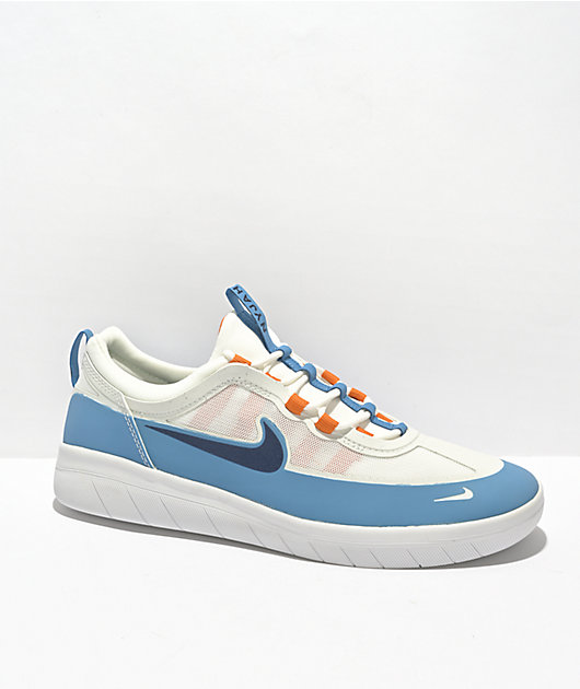 Nike SB Nyjah Free 2.0 Dutch Blue & Navy Sunset Skate Shoes