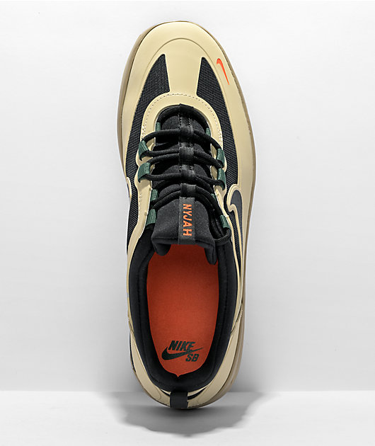 Nike SB Nyjah Free 2.0 Rattan, Orange, & Black Skate Shoes | Zumiez