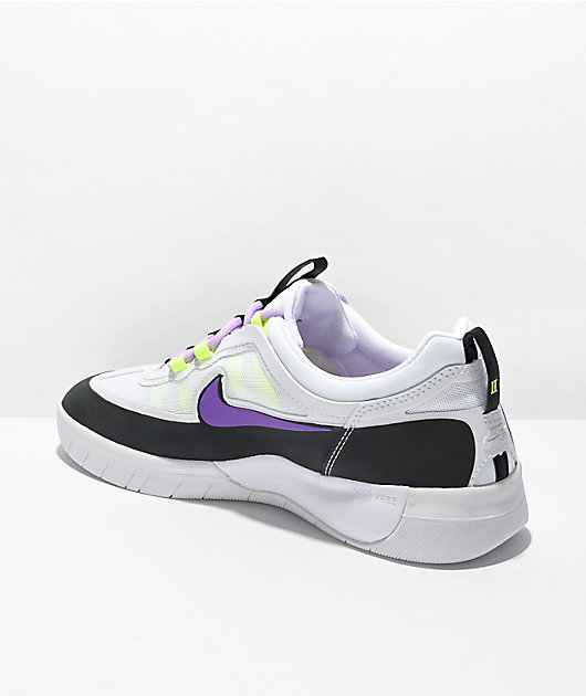 Nike SB Nyjah Free 2.0 Wildberry & White Skate Shoes
