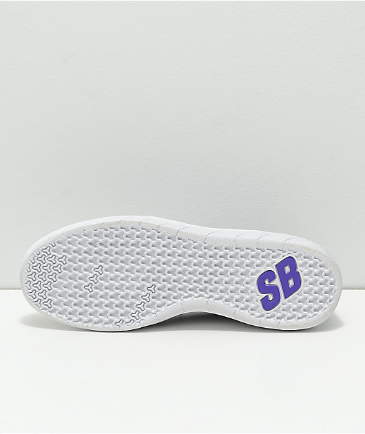 Nike SB Nyjah Free 2.0 Wolf zapatos de skate blancos y