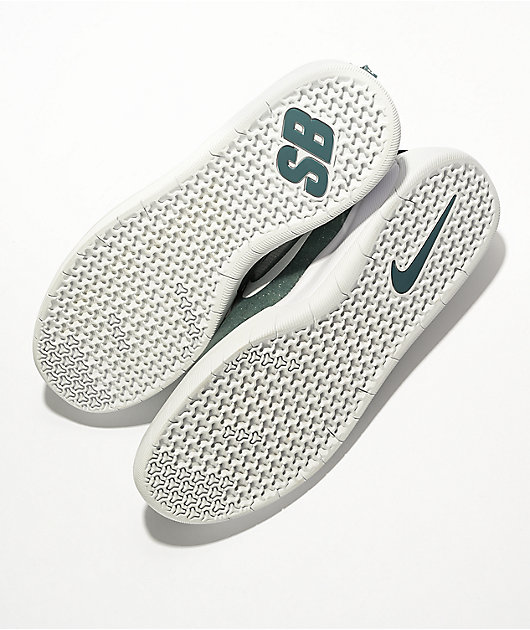 Nike SB Nyjah Free 2.0 calzado de skate verde ceniza, y azul