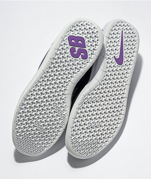 Auto monitor látigo Nike SB Nyjah Free 2.0 zapatos de skate en violeta y blanco