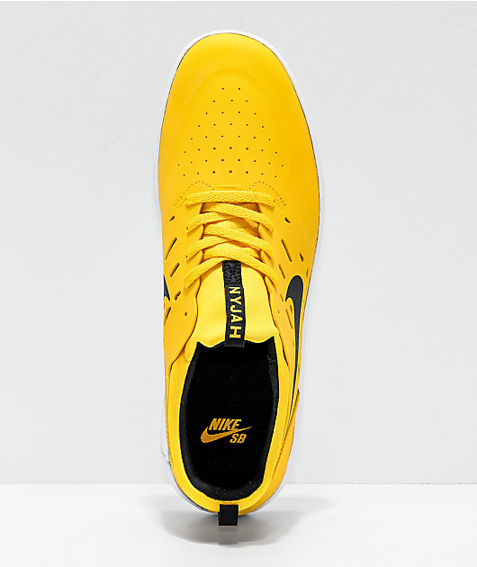 nyjah huston shoes yellow