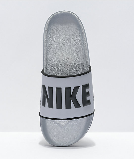 nike offcourt slides grey