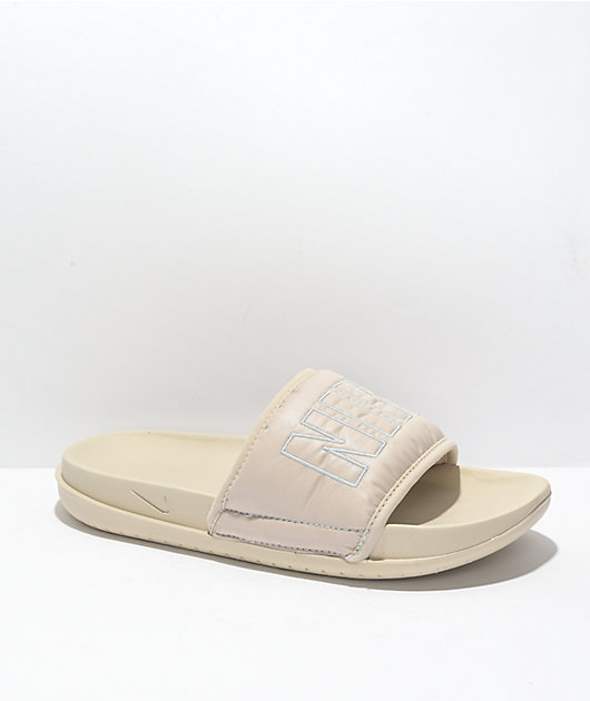 Cream slide sandals online