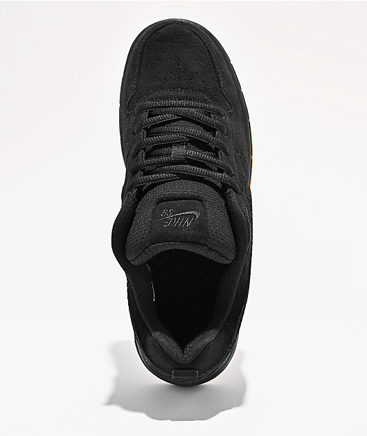 Nike SB P-Rod 1 Zoom Air Low Black & Gum Skate Shoes