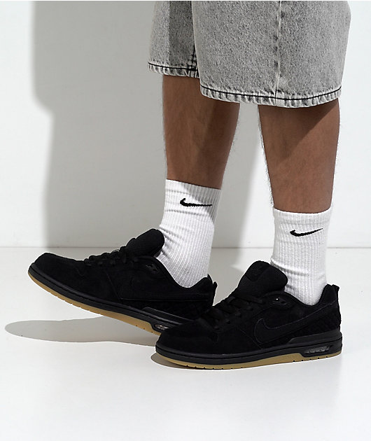 Nike SB P-Rod 1 Zoom Air Low Black & Gum Skate Shoes video