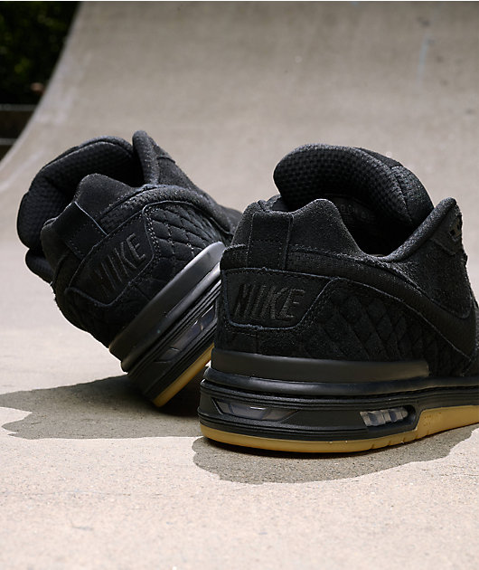 Nike SB P-Rod 1 Zoom Air Low Black & Gum Skate Shoes | Zumiez