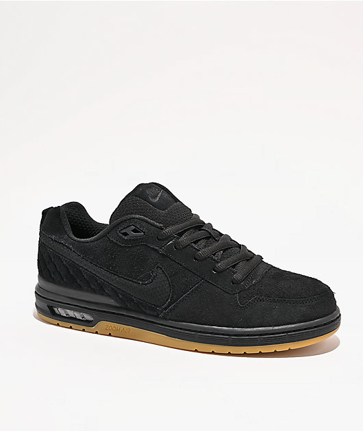 Nike SB P-Rod 1 Zoom Air Low Black & Gum Skate Shoes | Zumiez Nike SB P-Rod 1 Zoom Air Low Black & Gum Skate Shoes | Zumiez