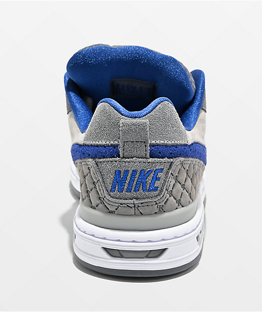 Nike SB P-Rod 1 Zoom Air Low Flint Grey & Royal Blue Skate Shoes