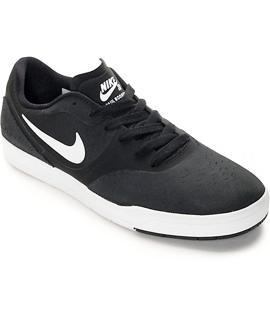 Nike SB Paul Rodriguez 9 CS zapatos de skate en blanco y negro | Zumiez