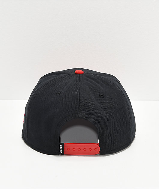 destilación descanso ley Nike SB Pro Cap Red & Black Snapback Hat