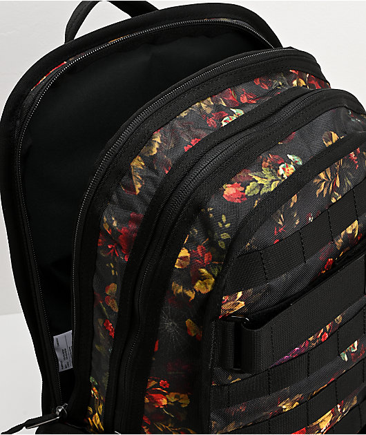 SB All mochila negra floral