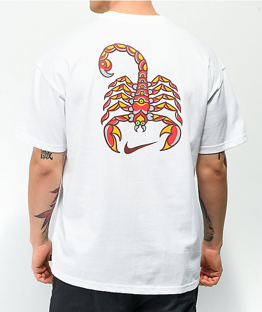 Nike SB Scorpion White T-Shirt | Zumiez