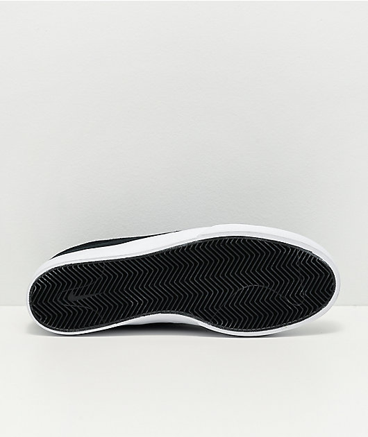 Nike SB Shane Black & White Skate Shoes