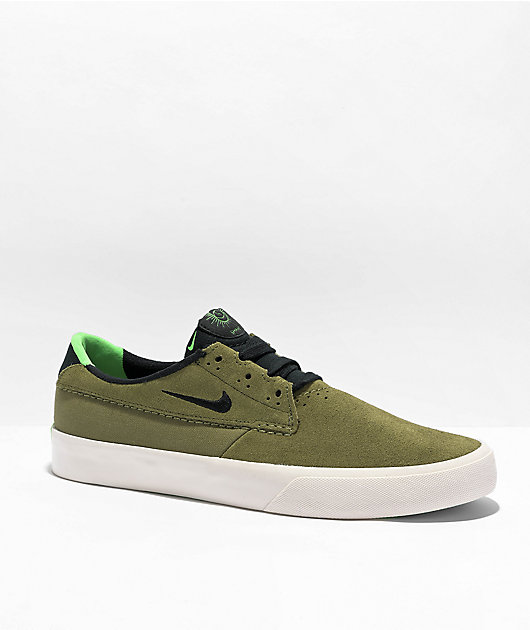 Nike SB Shane Pilgrim Black Green Skate Shoes