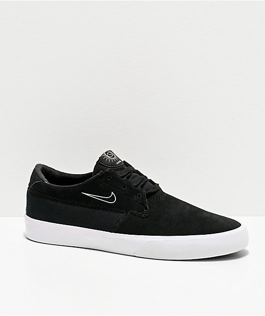 Nike SB Shane zapatos de skate negros y blancos | Zumiez