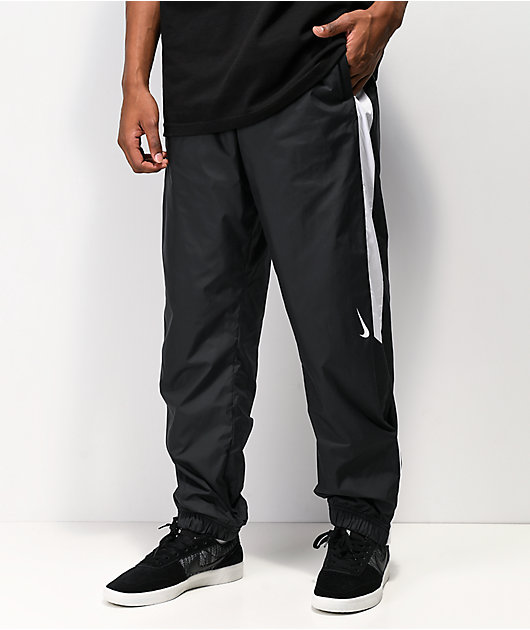 Nike SB Shield Sulfur pantalones de chándal en negro y blanco | Zumiez