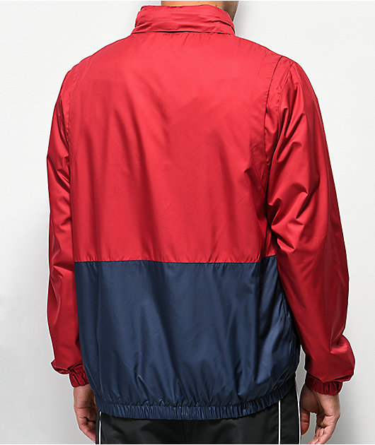 motivo Nabo Nido Nike SB Shield chaqueta cortavientos roja, blanca y azul