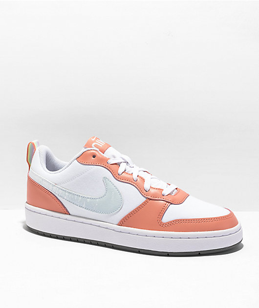 Nike court borough outlet low white