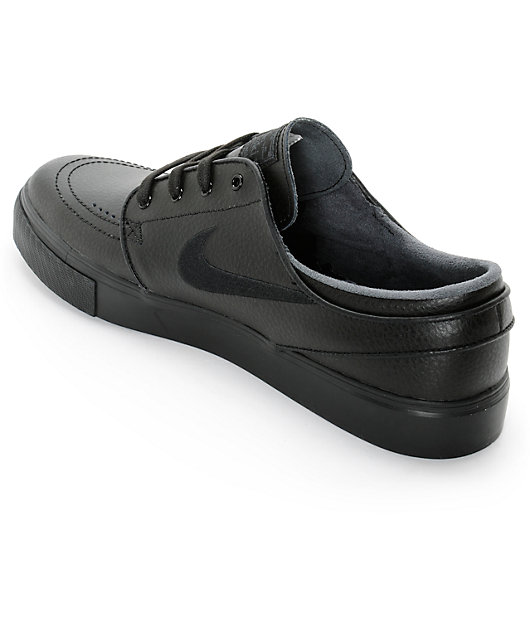 nike sb shoes black leather