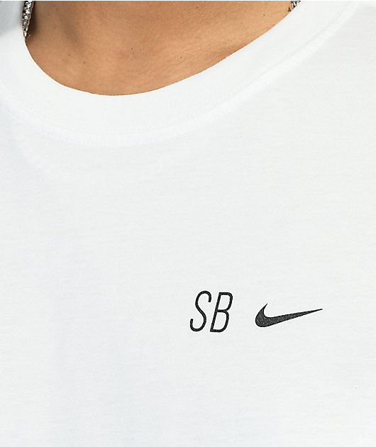 barrikade krølle Tillid Nike SB Sun Stripes White T-Shirt