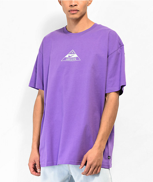 Anoi Aterrador blanco lechoso Nike SB Trademark Logo Purple T-Shirt