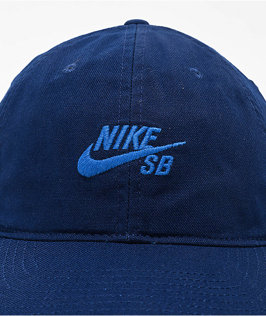 Nike SB Unstructured Blue Void Strapback Hat