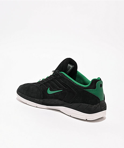 Nike SB Vertebrae Black, Malachite, & Summit White Skate Shoes