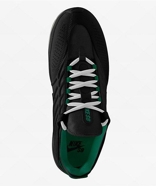 Nike SB Vertebrae Black & Malachite Skate Shoes | Zumiez