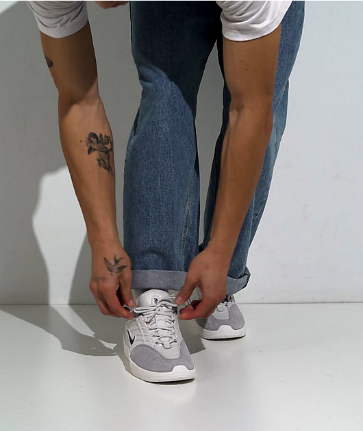 Nike SB Vertebrae Platinum Tint & Midnight Navy Skate Shoes