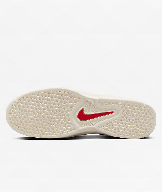 Nike SB Vertebrae Summit White & University Red Skate Shoes