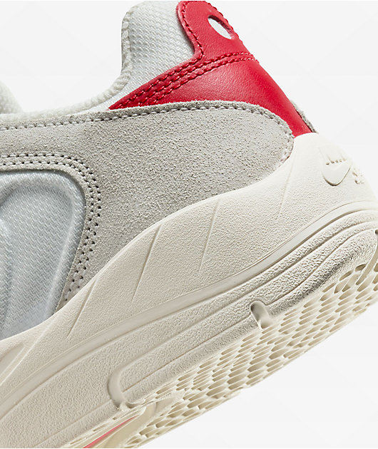 Nike SB Vertebrae Summit White & University Red Skate Shoes