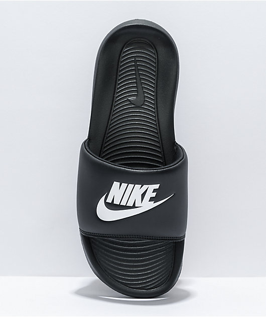 Nike SB Victori One Black & White Slide Sandals | Zumiez
