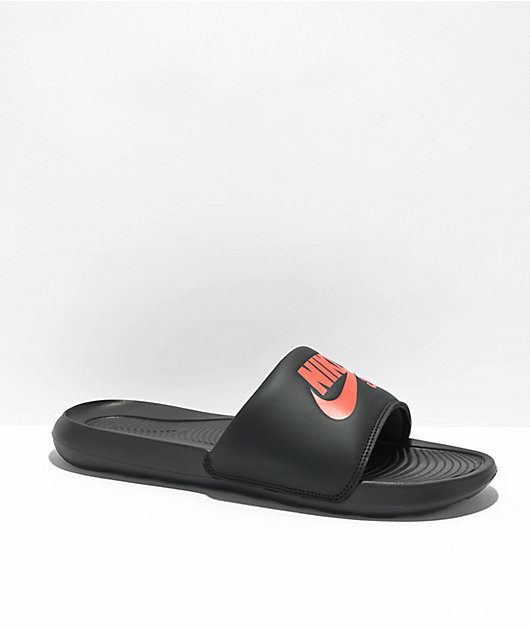 Nike SB Victori One SB Slide Black \u0026 Team Orange Slide Sandals | Zumiez