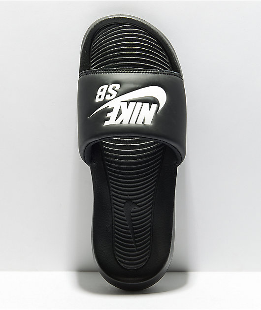Nike SB Victori One Sandalias negro y blanco