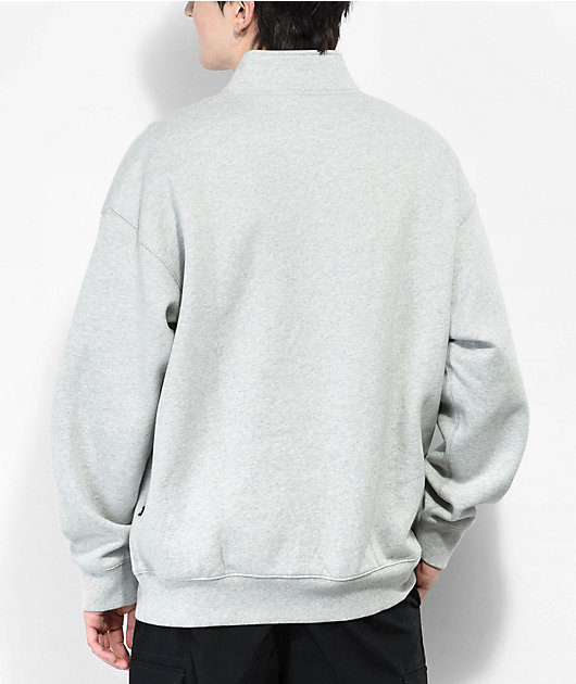 Nike SB Y2K Logo Grey Half Zip Sweater