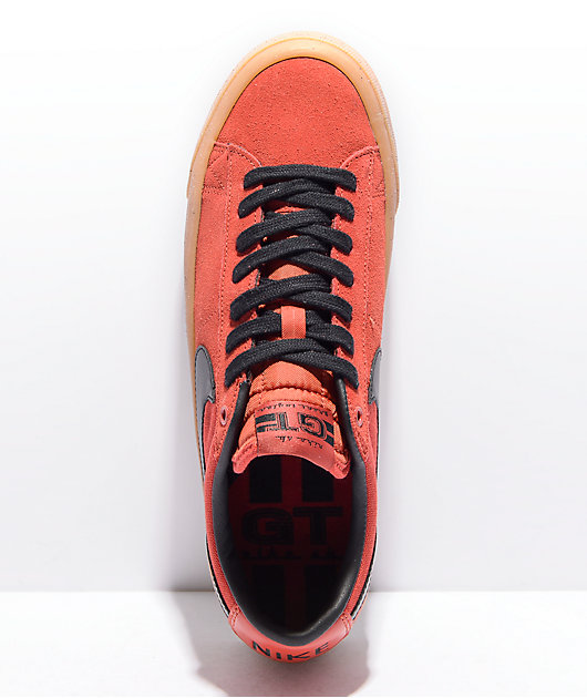 Nike Zoom Blazer Pro Cinnabar & Gum Skate Shoes