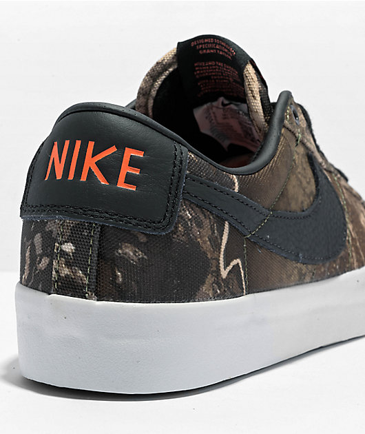 Teleurgesteld nep heel fijn Nike SB Zoom Blazer Low GT Pro Camo Olive & Black Skate Shoes